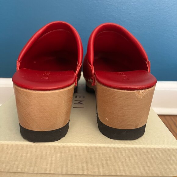 M. Gemi Red leather clogs - Picture 11 of 11